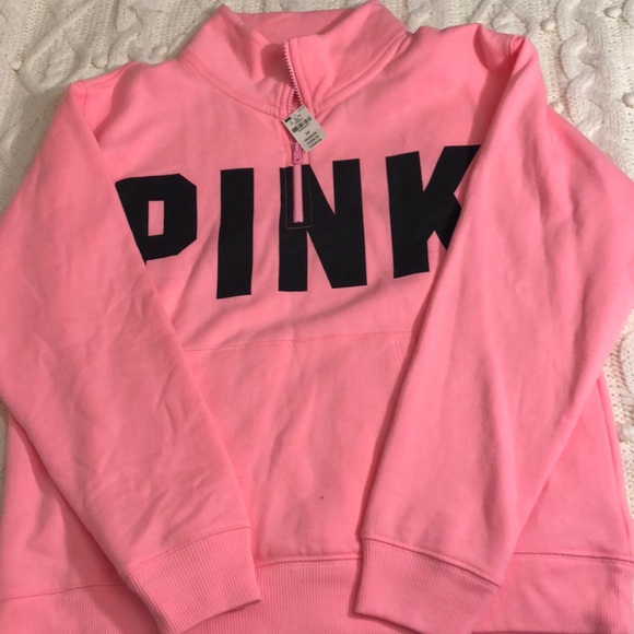 PINK Victoria's Secret Tops - PINK pink zip-up sweatshirt